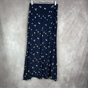 VTG The Reformation Umbrella Print Maxi Skirt In Blue Women's Size P/XS
